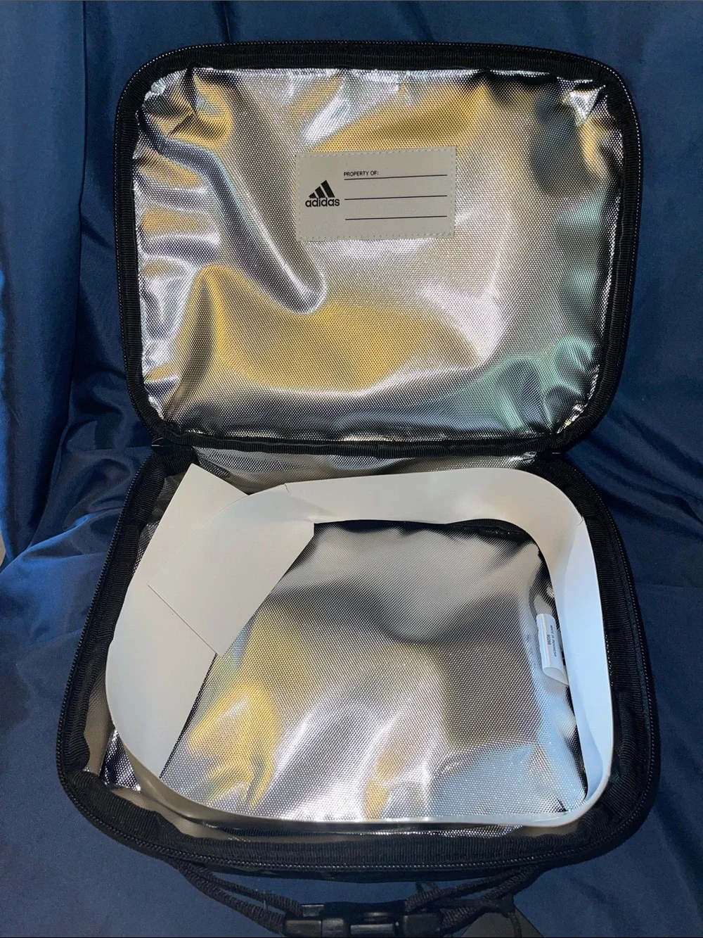 adidas Black Lunch Bag with White & Lime Lettering